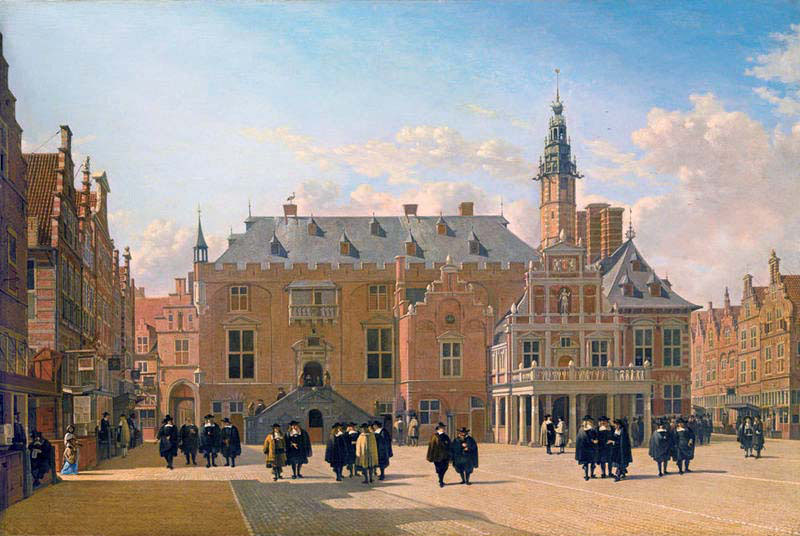 Market Square and Town Hall in Haarlem
